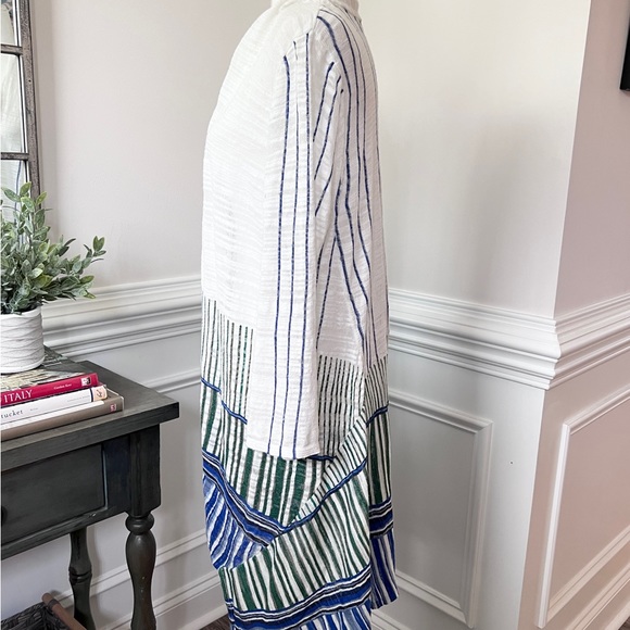 NIC + ZOE Lightweight Linen Blend Open Front Boho Duster Size L - Picture 7 of 13